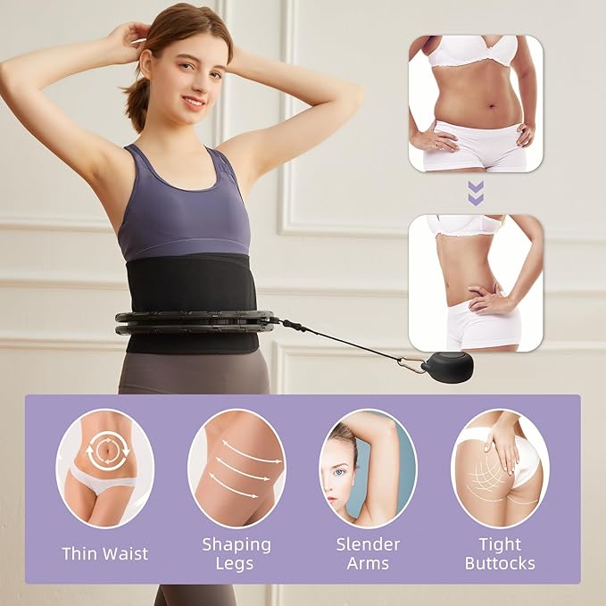 Weighted Fit Hoop Plus Size for Adult Weight Loss 32 Detachable 2 in 1, Great