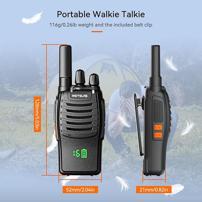 Retevis H-777H Walkie Talkies Long Range 2 Way (1 Pack)
