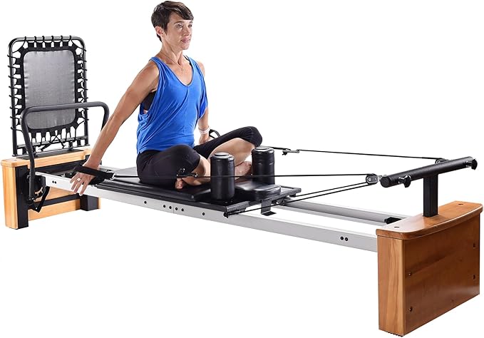 AeroPilates Pilates Reformer Workout Machine for Home Gym - Up to 300 lbs Weight Capacity