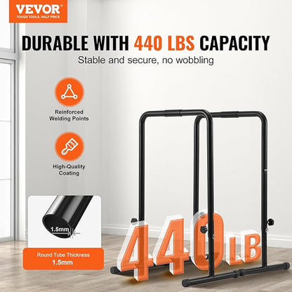 VEVOR Dip Bars 440 lbs