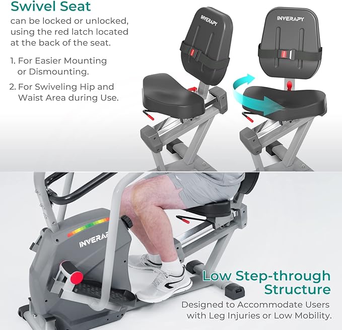 by Innova RCT2025 Recumbent Cross Trainer with Swivel