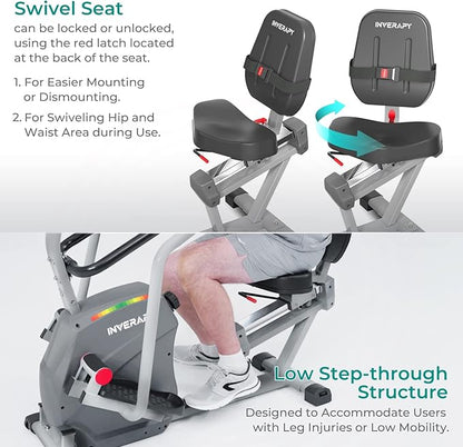 by Innova RCT2025 Recumbent Cross Trainer with Swivel