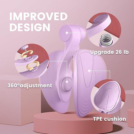 Thigh Master Thigh Exerciser，Thigh Toner，Inner Thigh Exercise Equipment，Kegel 26 Pounds