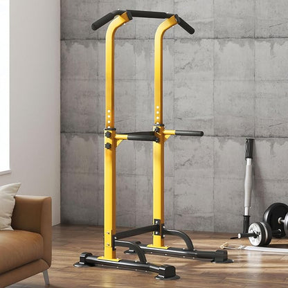 DlandHome Power Tower Dip Station Pull Up Bar