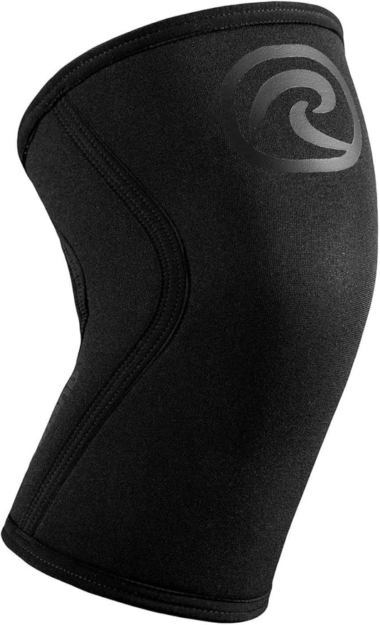 Rehband 5mm Knee Sleeves for Functional Training, Cross-Training & Powerlifting, Weightlifting Knee Support made of Neoprene, Unisex, Colour:Carbon/Black - 1 Piece, Size:XX-Large