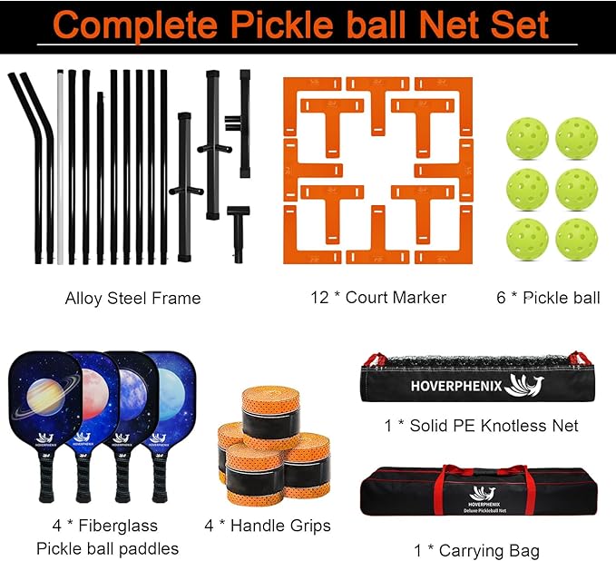 Pickleball Net for Driveway 22 FT 4, Outdoor