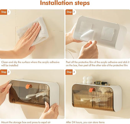 Poeland Wall Mounted Storage Box 2)