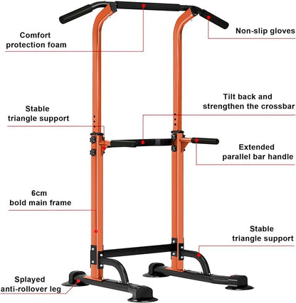 SogesHome Power Tower Pull Up Bar and Dip