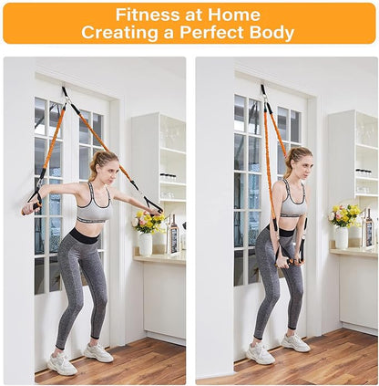 BODY RHYTHM Portable Home Gym Workout Equipment - 150 lbs