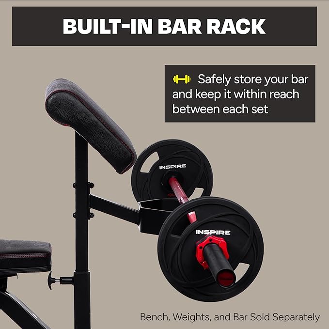 Inspire Fitness Preacher Curl Attachment - Bench Attachment FT1 Bench