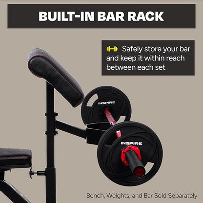Inspire Fitness Preacher Curl Attachment - Bench Attachment FT1 Bench