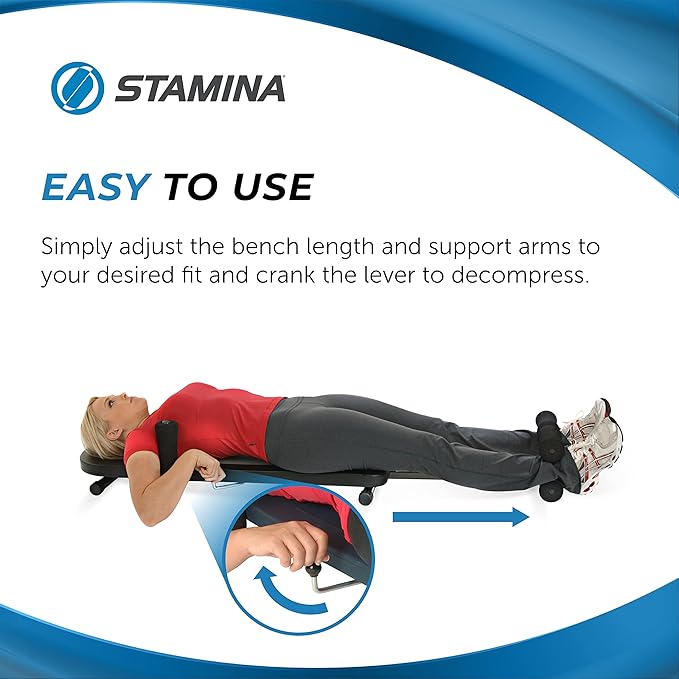 Stamina InLine Back Stretch Bench Upper and Lower 250 lbs