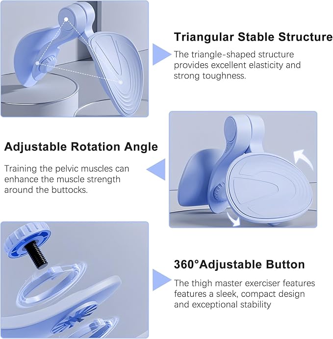 Thigh Master Hip Trainer Kegel Exerciser, Pelvic Floor Trainer for Postpartum Rehabilitation, Inner Thigh Trimmer, Toner Workout