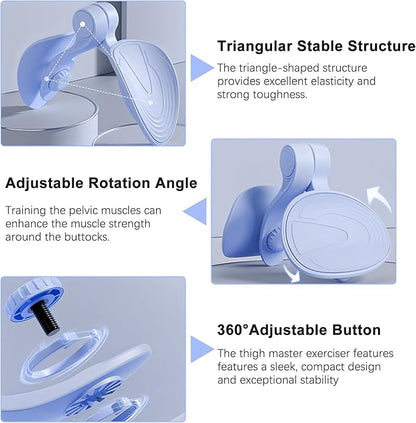 Thigh Master Hip Trainer Kegel Exerciser, Pelvic Floor Trainer for Postpartum Rehabilitation, Inner Thigh Trimmer, Toner Workout