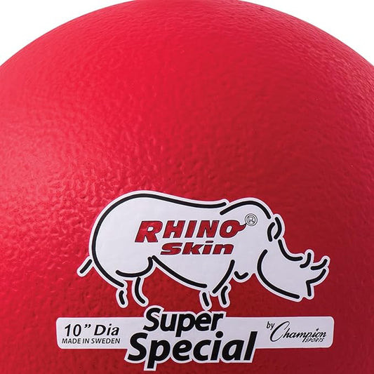 Champion Sports Super Special Rhino Skin Ball Red 10 Inch