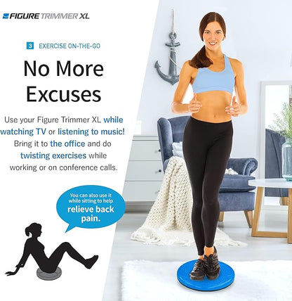 Core Abs Twister Board - 12-inch Waist Sculptor 8 Magnets