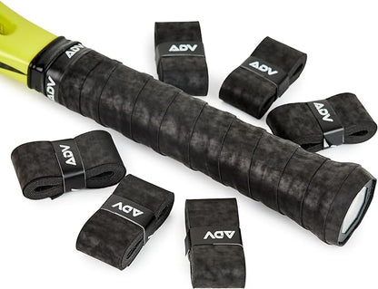 ADV Dry Tennis Overgrip Tape - 3, 12, 30, 60 Pack - FeltTac Tennis Racket Grip Tape - Ultra Absorbent Tennis Grip Tape - Comfort Tennis Racket Grips - Tennis Grips Overgrip