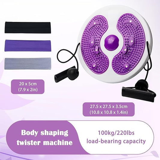 Waist Whisper Waist Twisting Disc with 3 Sport Headbands