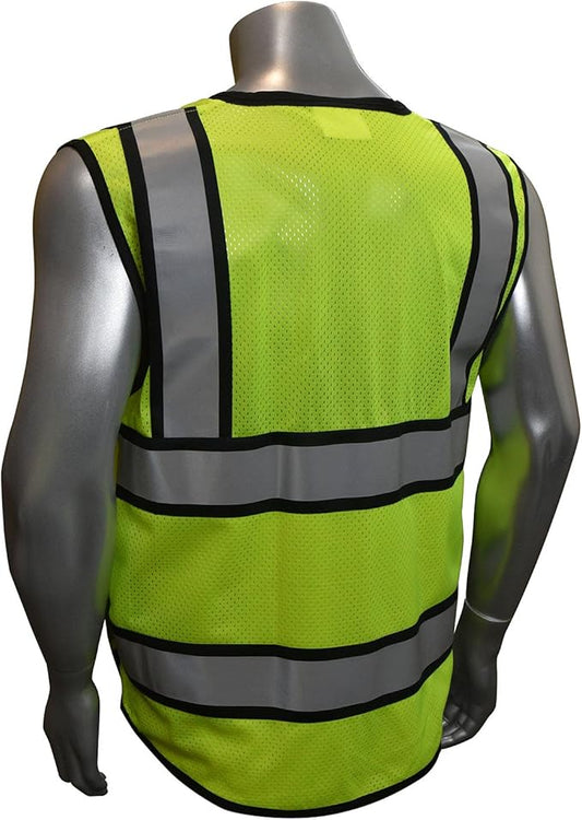 Radians SV65 Heavy Duty Surveyors Safety Vest with Zipper, Large Plan Pocket, Hi-Viz Green or Hi-Viz Orange