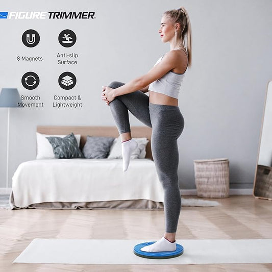 Core Abs Twister Board - 12-inch Waist Sculptor 8 Magnets