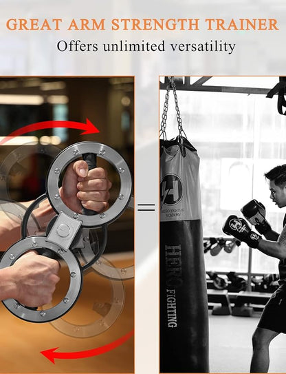 Fitarc 8/12 Pounds Burn Machine, Grip Strength Trainer, Arm Workout Equipment for Men and Women, Multifunctional Hand and Forearm Trainer, Arm and Shoulder Strength Training for Home and Gym Workouts