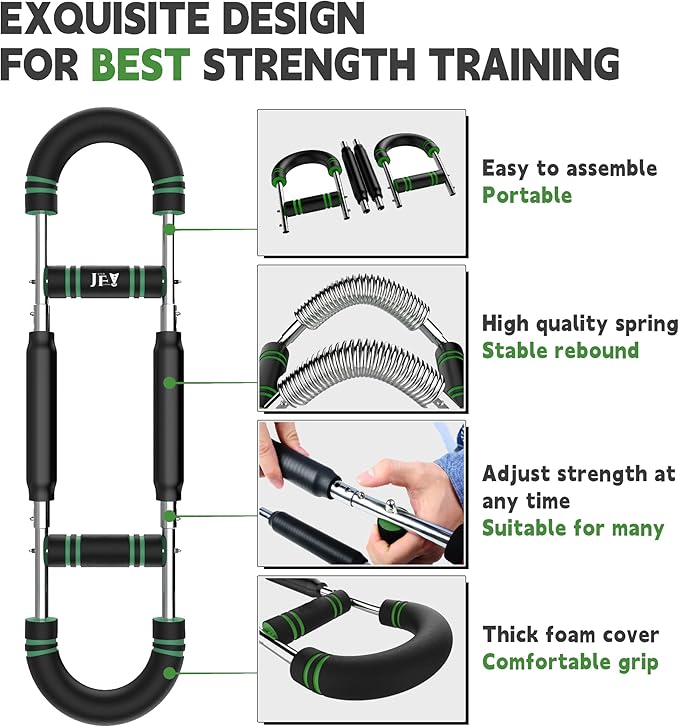U-Shape Twister Arm Exerciser. Adjustable Chest Expander. Biceps