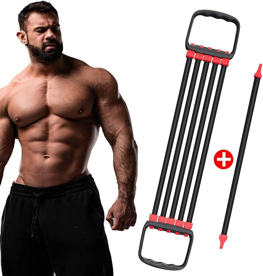 Chest Expander for Chest Arm Legs Shoulder Back 5 Removable