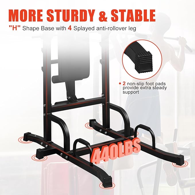 Adjustable Height Dip Bar Station