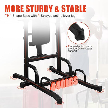 Adjustable Height Dip Bar Station