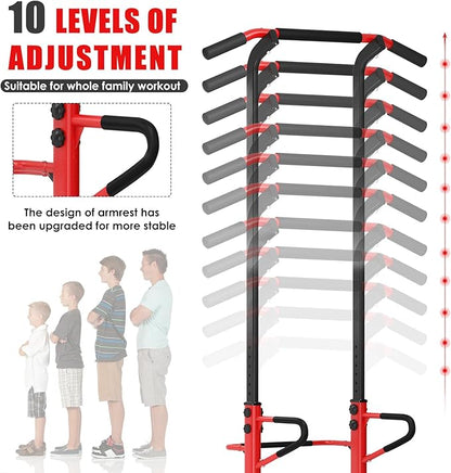 DlandHome Power Tower Dip Station Pull Up Bar
