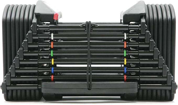 PowerBlock Pro 50 Adjustable Dumbbells, Sold in Pairs, 5-50 lb. Dumbbells, Durable Steel Build, Innovative Workout Equipment, All-in-One Dumbbells