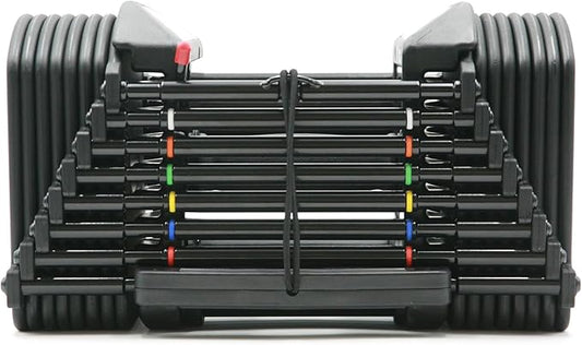 PowerBlock Pro 50 Adjustable Dumbbells, Sold in Pairs, 5-50 lb. Dumbbells, Durable Steel Build, Innovative Workout Equipment, All-in-One Dumbbells