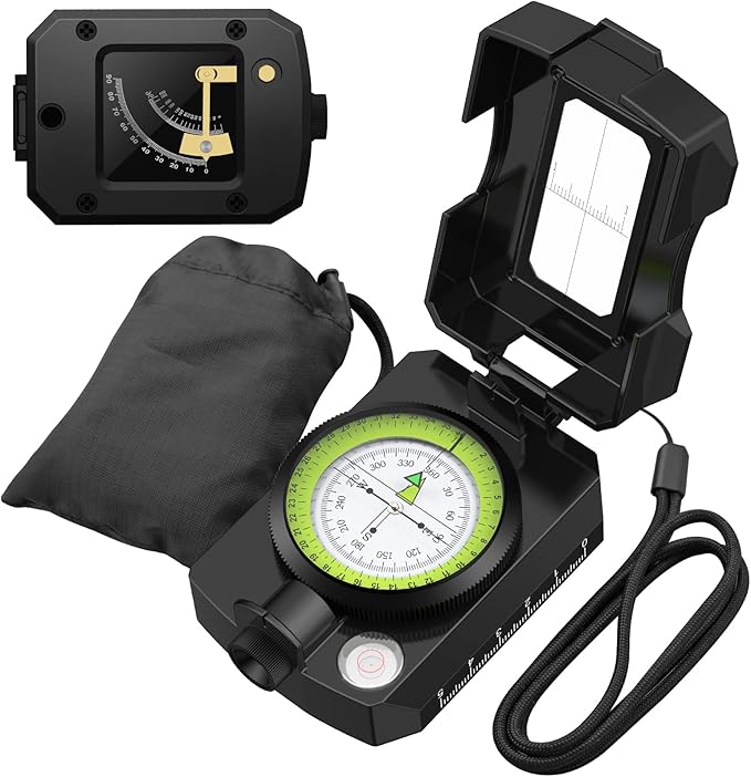 Proster IP54 Hiking Compass with Sighting Clinometer Professional