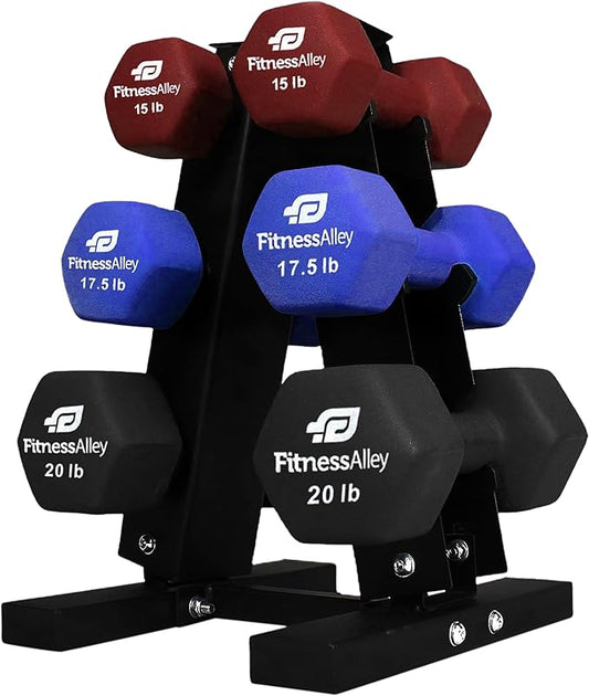 Dumbbells Storage Rack Neoprene Dumbbells Weight Rack - 2.0MM Thickness Weight Organizer Stand for Home Gym - Easy Assembly