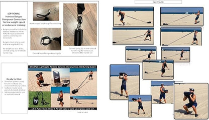 Resistance Training Sled - Weight Sled Harness & 3X The 4-Piece Kit