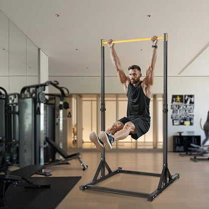VEVOR Power Tower Pull Up Bar Station 8-Level Adjustable 330LBS Loading,