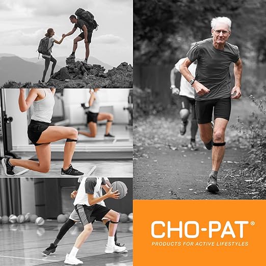 Cho-Pat Original Knee Strap, Patella Support for Runner’s Knee, Jumper’s Knee, Osgood Schlatter’s, and Chondromalacia, Tan, Large