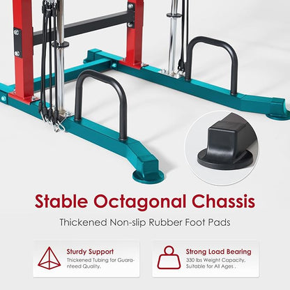 SogesPower Power Tower Dip Station Pull Up Bar