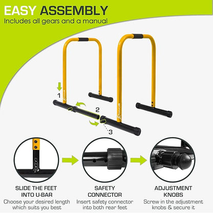 ProsourceFit Power Dip Station Adjustable Height Upper Body