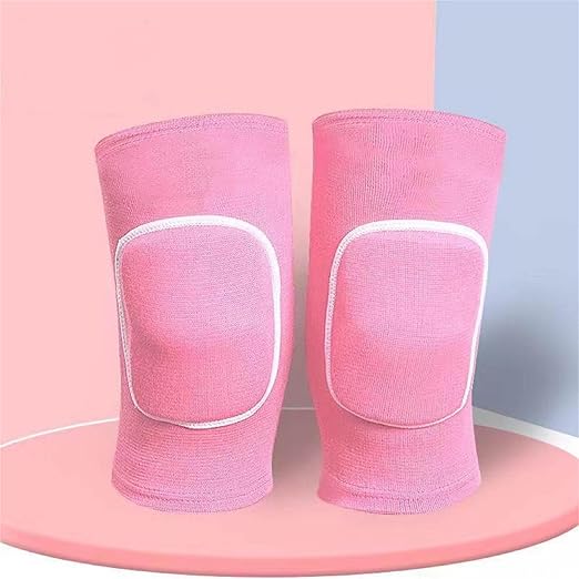 YYaaloa 3Pairs Knee Pads Sponge Knee Brace Breathable Flexible Elastic Knee Support for Volleyball, Dancing, Football, Yoga, Basketball, and Skating (Medium, Pink 3Pairs)