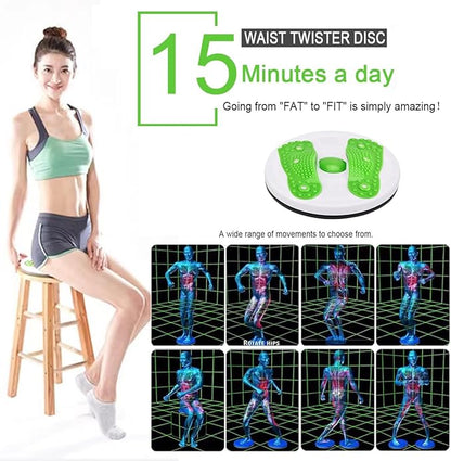 Twister/Ab Twister Board for Exercise Waist Twisting Disc (12 in)