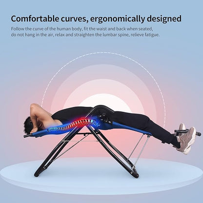 leikefitness Ab Exercise Chair Core Strengthening Lightweight Foldable AB3900(Blue)