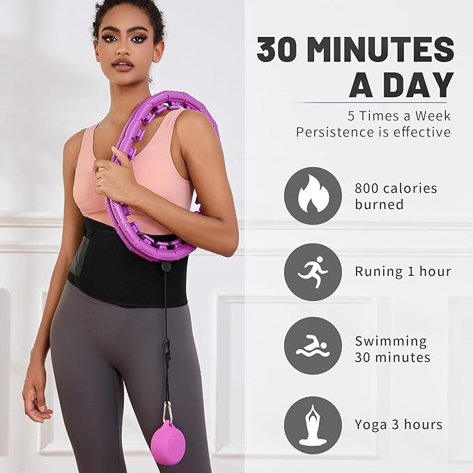 Weighted Fit Hoop Plus Size for Adult Weight Loss 18/32 Detachable 2 in 1, Great