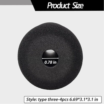 Foot Foam Pads Rollers Replacement Set for Home