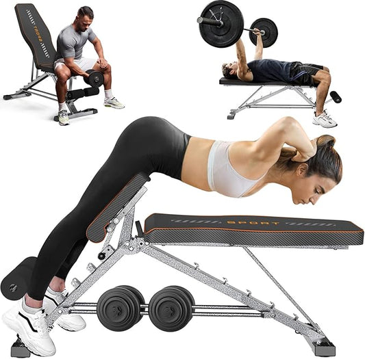 KUYOU Weight Bench 2 in 1 Workout