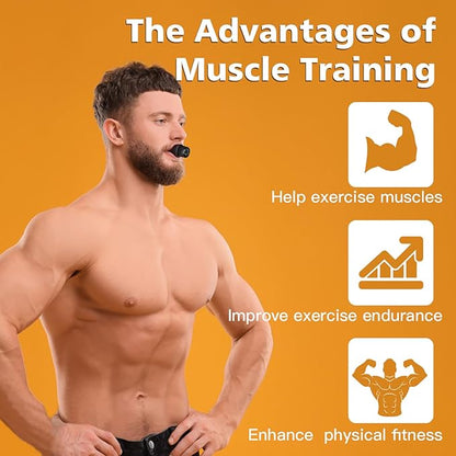 Portable Breathing Trainer Fitness,2pcs Black