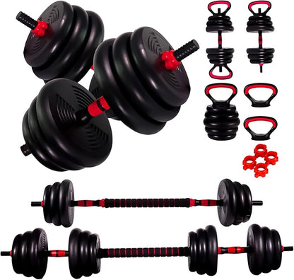 Adjustable Dumbbells, 10/25/35/55/70/90lbs Free Weight Set with Connector