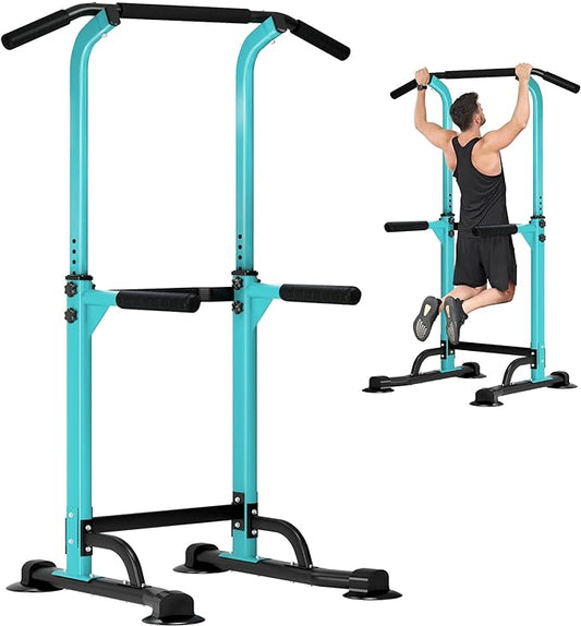 DlandHome Power Tower Dip Station Pull Up Bar