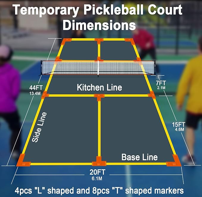 Pickleball Net for Driveway 22 FT 4, Outdoor