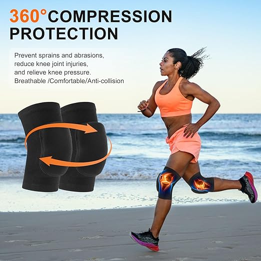 Volleyball Knee Pads for Women, Men, Youth, Girls, Kids, Knee brace for Volleyball Basketball Football Dance Yoga Tennis Running Cycling Workout Climbing Wrestling